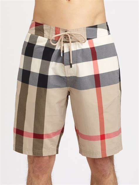 men's burberry swim shorts|Altro.